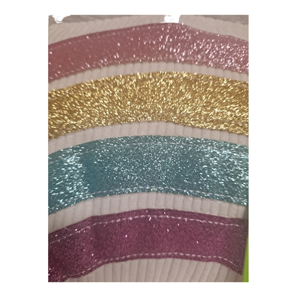 Rainbow Decorative Pillow Corduroy Style NWT All Ages 9" X 16" - Picture 3 of 7